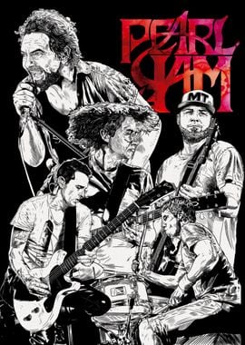 Pearl Jam Band Illustration