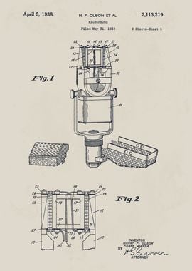 Microphone Patent Drawing