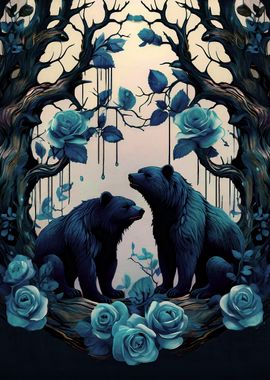 Bears and Blue Roses