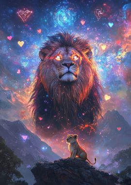 Lion King Cosmic Art