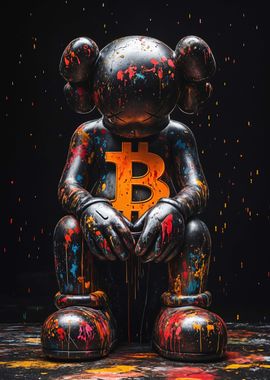 Bitcoin Kaws Statue