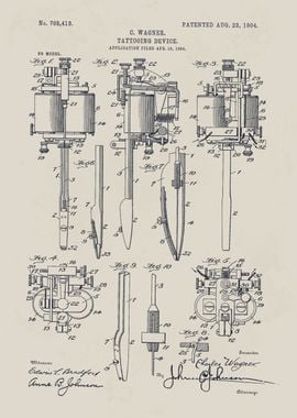 Tattooing Device Patent