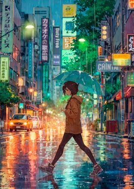 Rainy Night in Tokyo