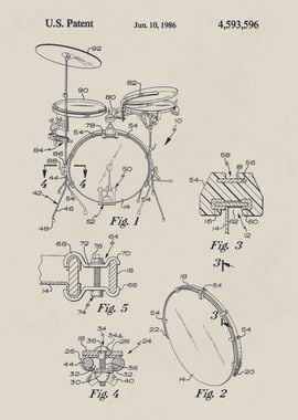 Drum Patent Illustration