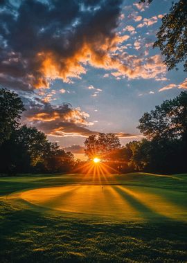 Sunset Golf Course Landscape