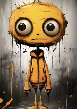 Yellow Character Digital Art