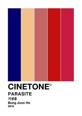 Parasite Movie Color Palette CINETONE Poster