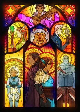 Vox Machina Stained Glass