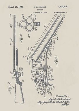 Shotgun Patent Drawing