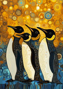 Penguins Side by Side