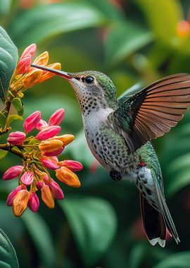 Hummingbird Feeding