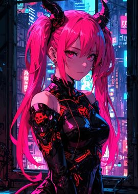 Cyberpunk Anime Girl