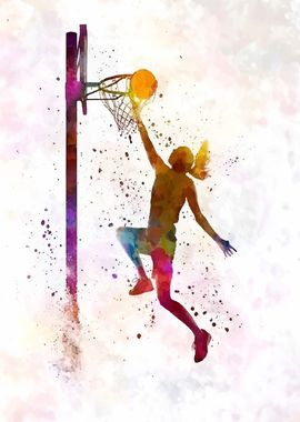 Basketball Player Silhouette