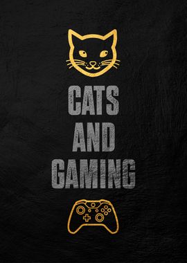 Cats & Gaming Poster