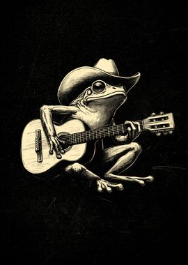 Frog Playing Guitar