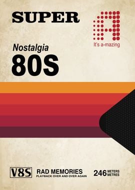 80s Nostalgia Cassette Tape