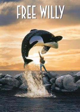 Free Willy Movie Poster