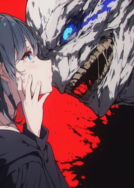 Anime Girl and Monster