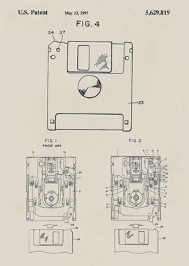 Floppy Disk Patent Diagram