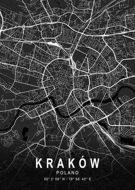 Kraków City Map