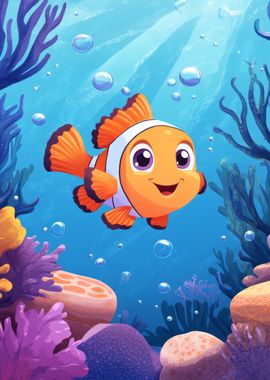 Clownfish in Coral Reef