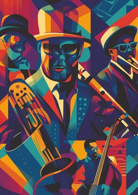 Jazz Band Illustration