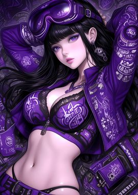 Purple Anime Girl