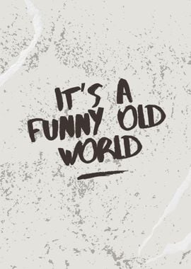 Funny Old World Quote