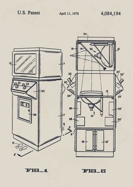 Arcade Game Patent Drawing