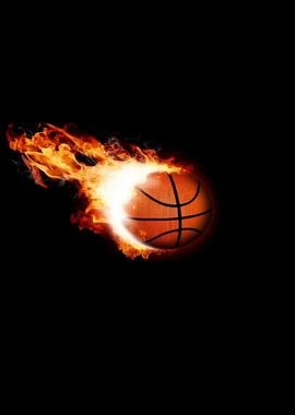 Flaming Basketball