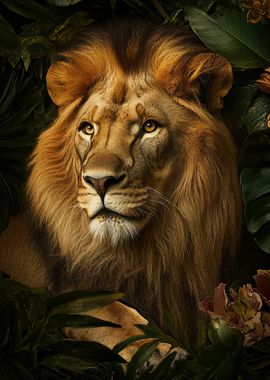 Majestic Lion Portrait