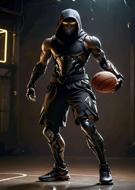 Cyberpunk Basketball Player