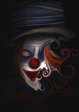 Creepy Clown Portrait