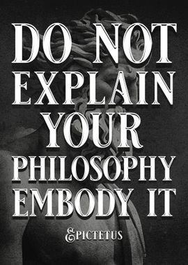 Epictetus Quote Poster