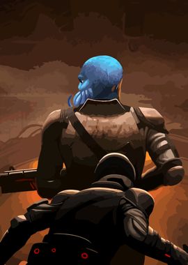 Blue-Skinned Warrior