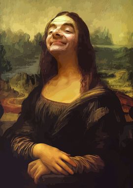 Mr. Bean Mona Lisa