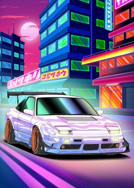 Nissan 180SX Tokyo City Night