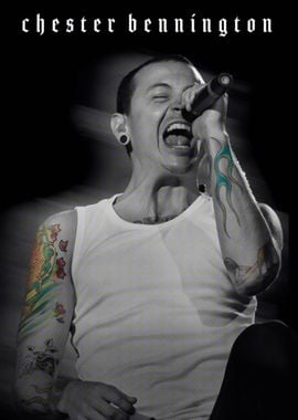 Chester Bennington Music Poster