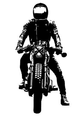 Motorcycle Rider Silhouette