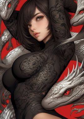 Dragon Tattoo Girl