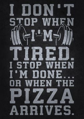 Funny Gym Workout Pizza Humor