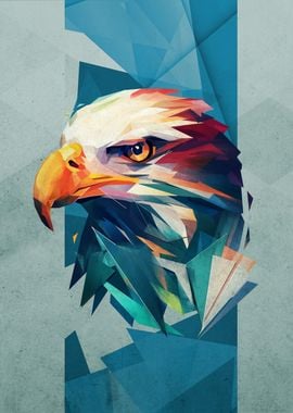 Geometric Eagle Portrait