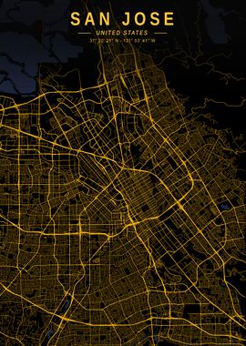 San Jose Golden City Map