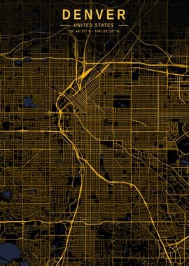 Denver Golden City Map