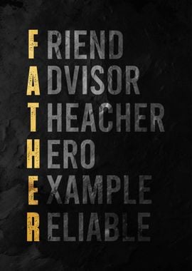 Father Acronym Poster