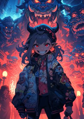 Demon Girl in City