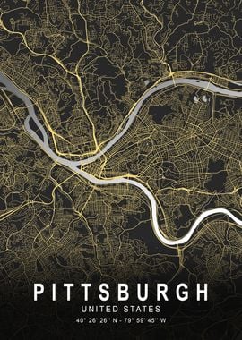 Pittsburgh Silver City Map