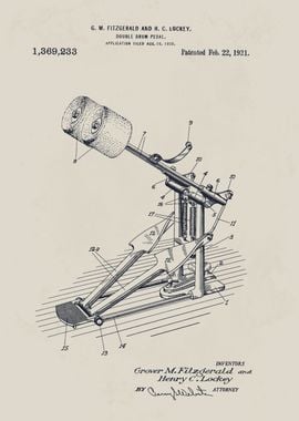 Double Drum Pedal Patent