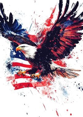 American Eagle Watercolor