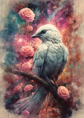 White Bird and Roses